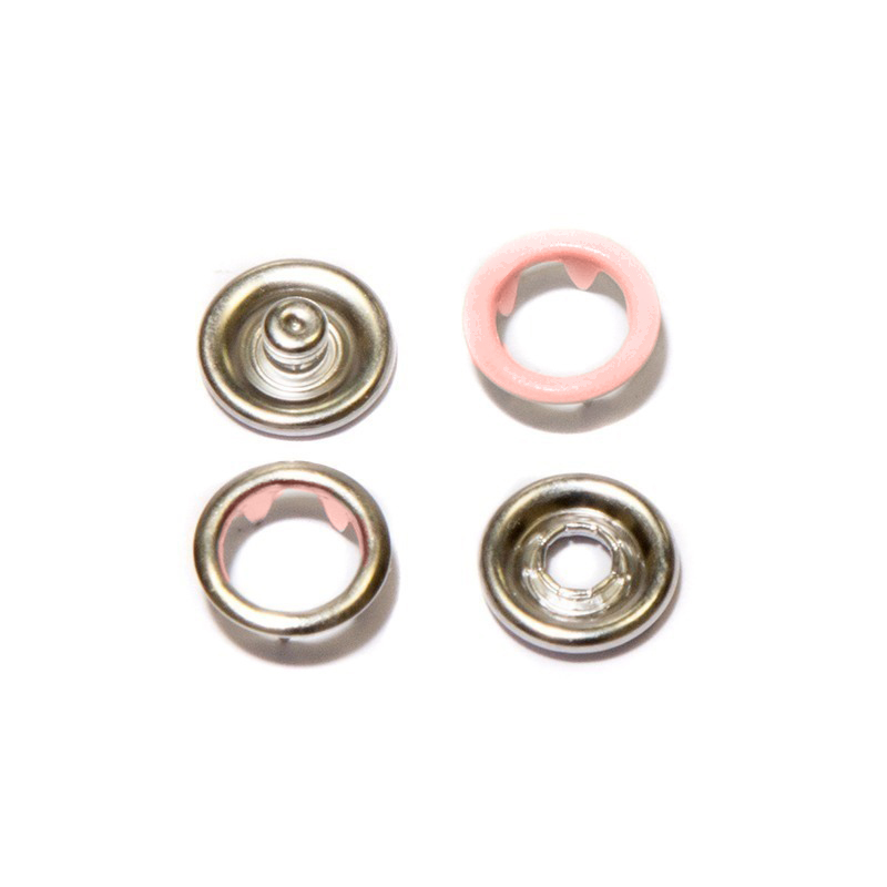Кнопка рубашечная цв розовый глянец S 806 медицинская сталь 9,5мм кольцо (уп ок.1440шт) КР-06 Tals0