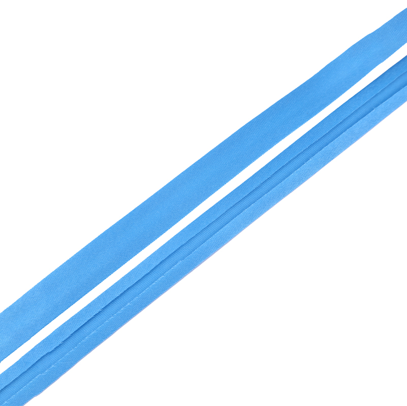 Косая бейка атласная цв S-298 синий светлый (уп 131,6м) Veritas3