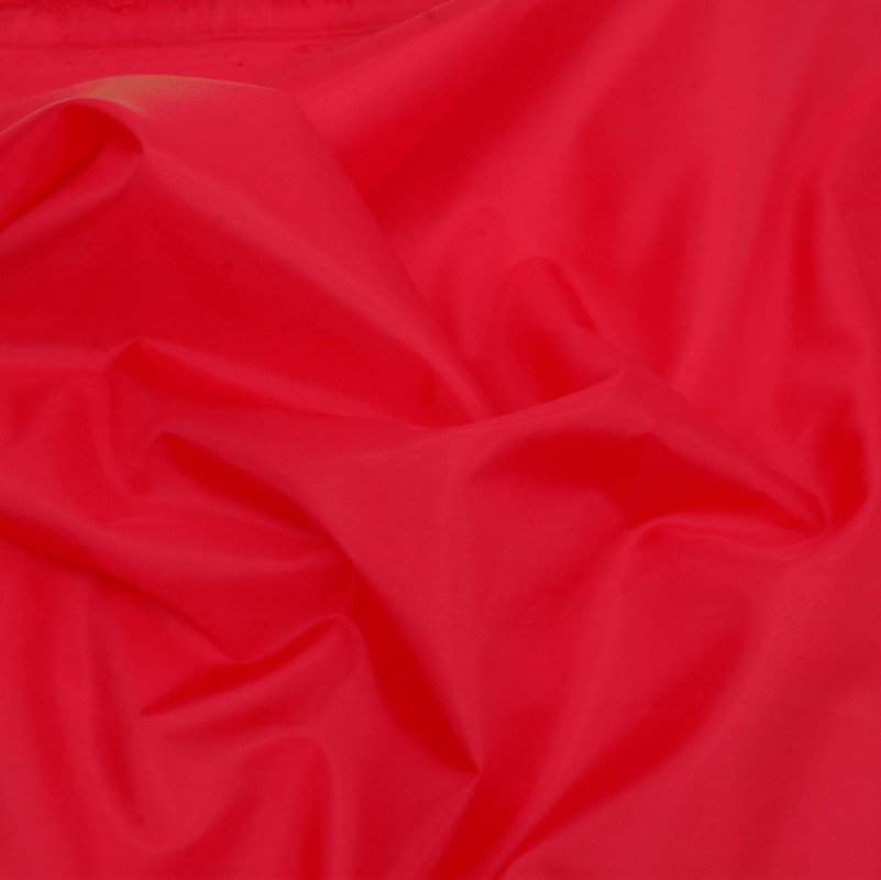 Ткань курточная Таффета 190T, WR/PU, 60гр/м2, 100пэ, 150см, красный/S171, (рул 100м) D1