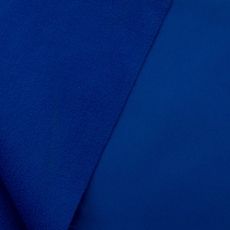 Ткань мембранная Texshell Twill, WR TPU 3k/15k Fleece, 320гр/м2, 100пэ, 150см, синий яркий /S220, (р2