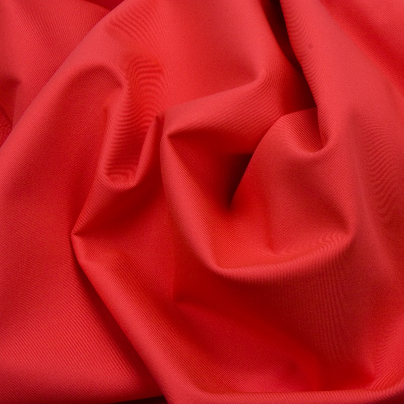 Ткань мембранная Texshell Twill, WR TPU 3k/15k Fleece, 320гр/м2, 100пэ, 150см, красный /S820, (рул 11