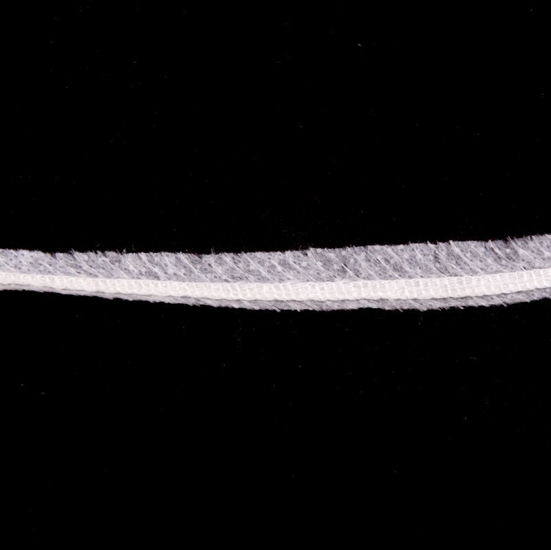 Тесьма в пройму по косой усиленная сутажом цв белый 10мм (рул 100м) Danelli LK4YP55 (WK551)4