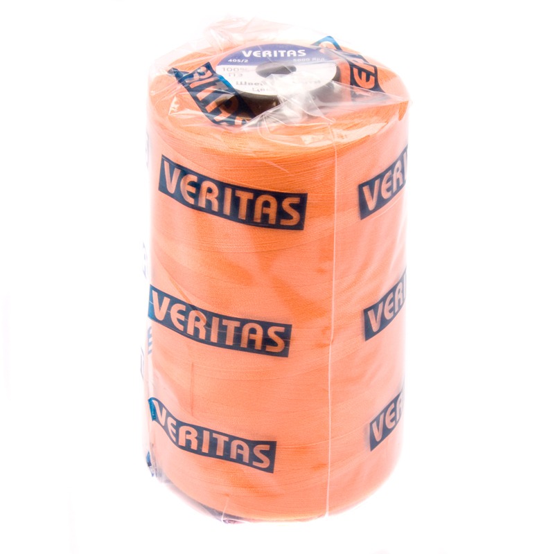 Нитки швейные 100% PE 40/2 цв S-043 оранжевый персиковый (боб 5000ярдов) VERITAS2