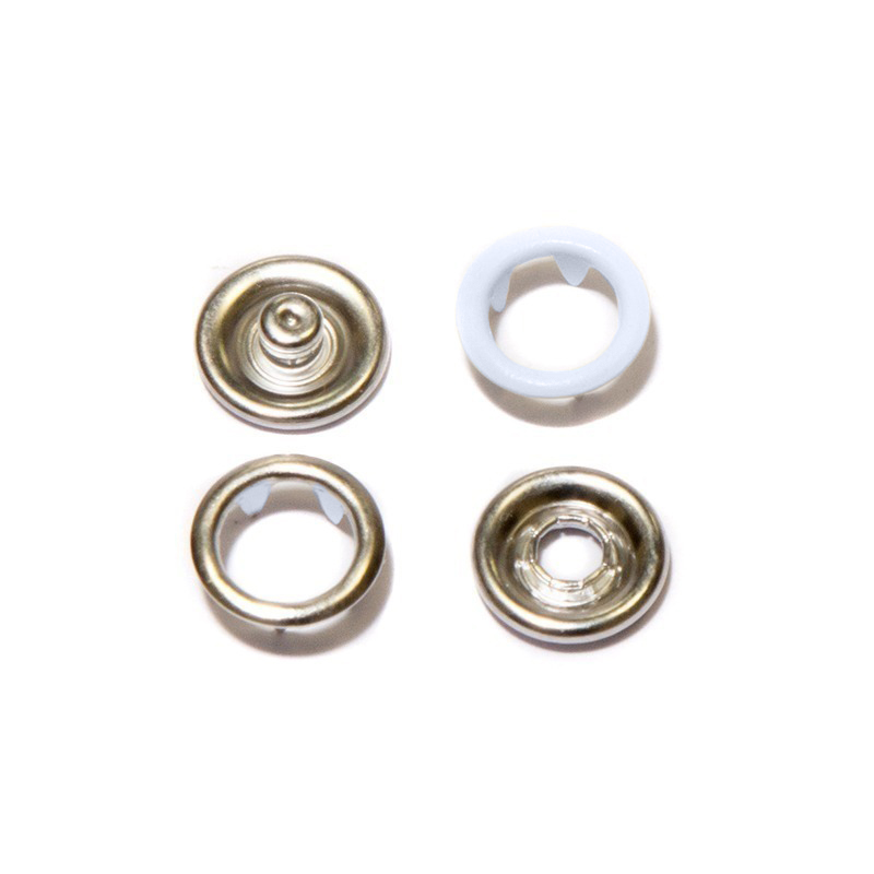 Кнопка рубашечная цв серый глянец S369 медицинская сталь 9,5мм кольцо (уп ок.1440шт) КР-06 Tals sts0