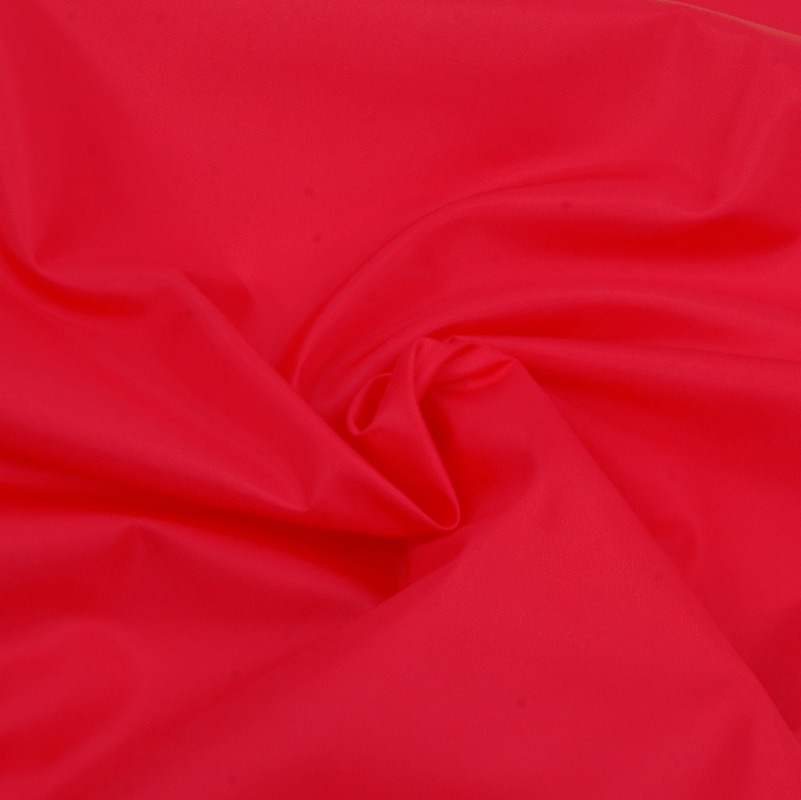 Ткань курточная Таффета 190T, WR/PU, 60гр/м2, 100пэ, 150см, красный/S171, (рул 100м) D0