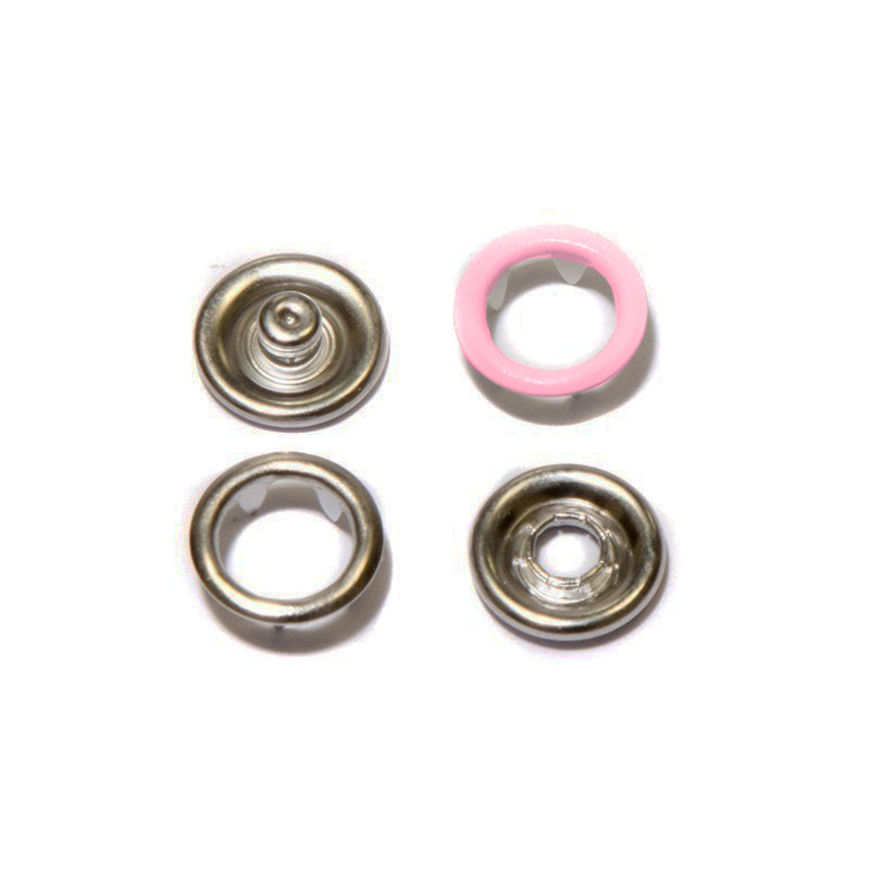 Кнопка рубашечная цв розовый глянцевый S-513 нерж 9,5мм кольцо (уп ок.1440шт) КР-06 Tals0