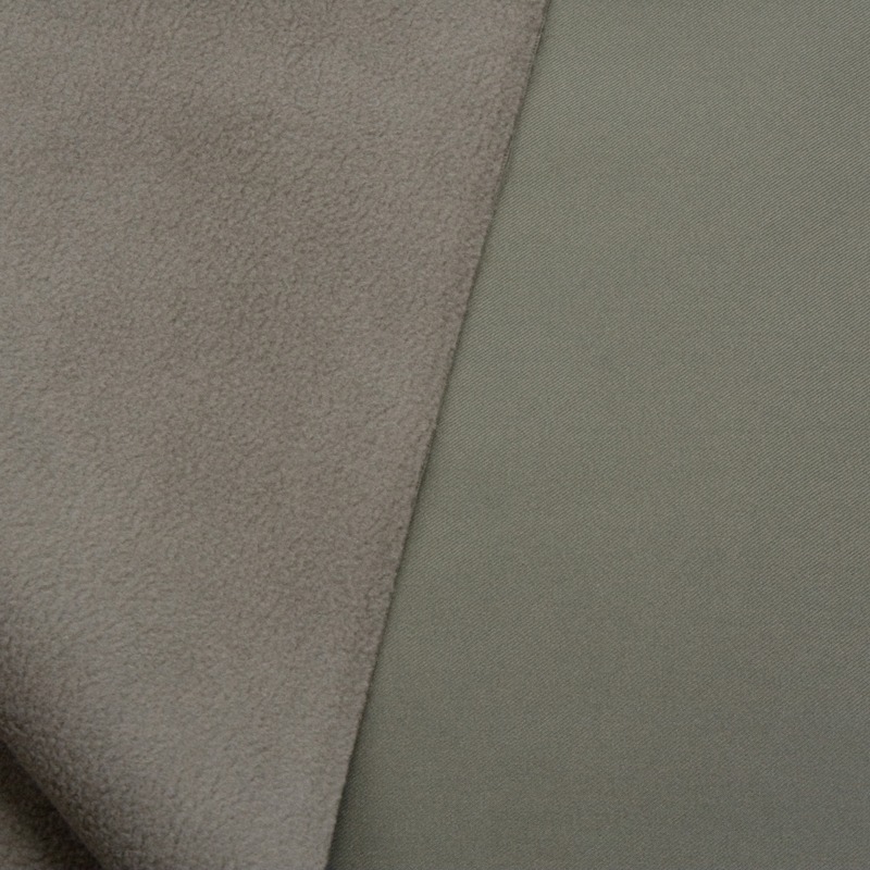 Ткань мембранная Texshell Twill, WR TPU 3k/15k Fleece, 320гр/м2, 100пэ, 150см, оливковый/S807, (рул2