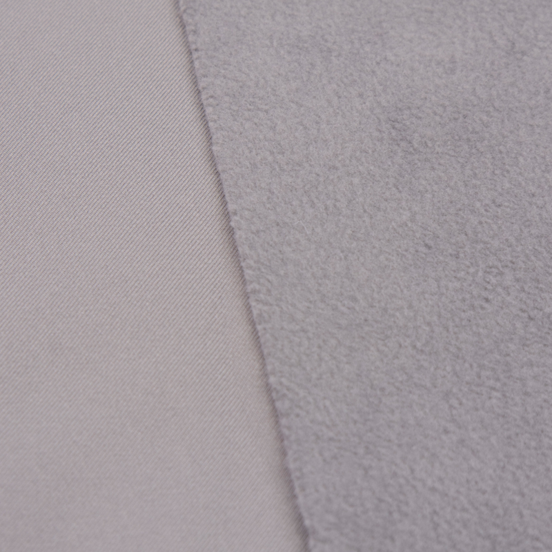 Ткань мембранная Texshell Twill, WR TPU 3k/15k Fleece, 320гр/м2, 100пэ, 150см, серый светлый/S384, (1