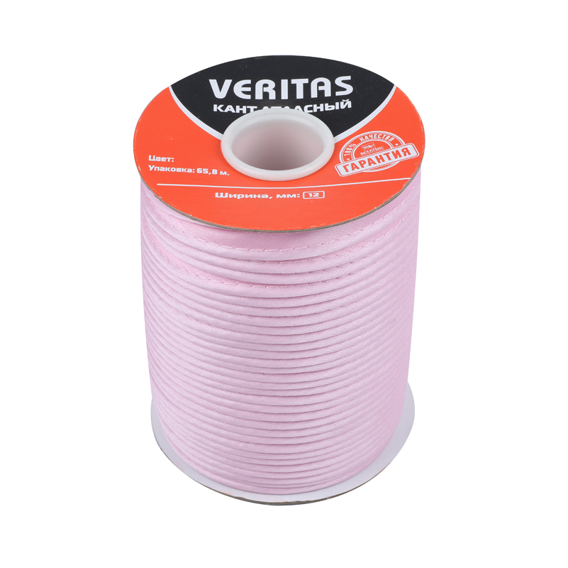Кант атласный цв S-207 розовый (уп 65,8м) Veritas2