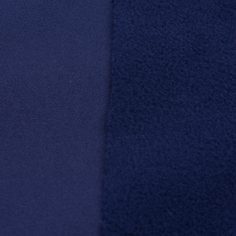Ткань мембранная Texshell Twill, WR TPU 3k/15k Fleece, 320гр/м2, 100пэ, 150см, синий чернильный/S0581