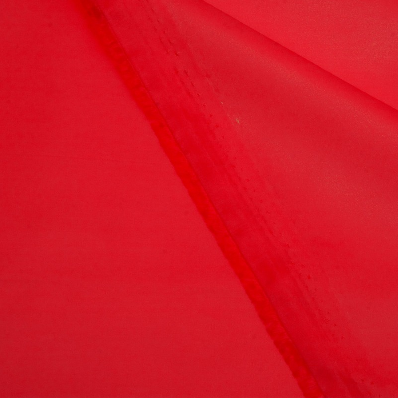 Ткань курточная Таффета 190T, WR/PU, 60гр/м2, 100пэ, 150см, красный/S171, (рул 100м) D2