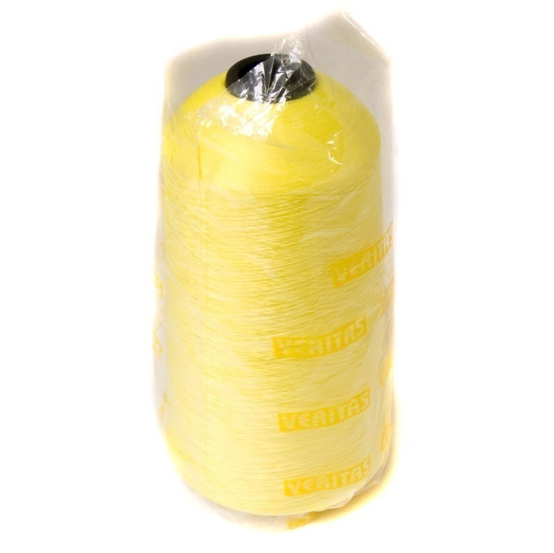 Нитки текстурированные некруч 100% PE 150D/1 цв S-504 желтый яркий (боб 15000ярд) VERITAS1