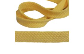 шнур для одежды плоский 15мм, 100хб, цв желтый/123 (катушка 50м) bombacio купить по 13.5 - в интернет - магазине Веллтекс | Рязань
.