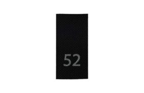 р052пч 52 - размерник - черный, 200 шт. купить по цене 120 руб - в интернет-магазине Веллтекс | Рязань
