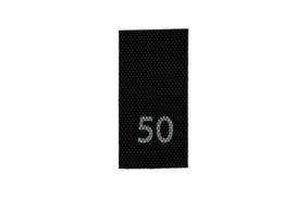 р050пч 50 - размерник - черный (уп.200 шт) купить по цене 120 руб - в интернет-магазине Веллтекс | Рязань
