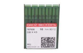 иглы groz-beckert dbxk5 №80 (уп.10шт.) купить по цене 153 руб - в интернет-магазине Веллтекс | Рязань
