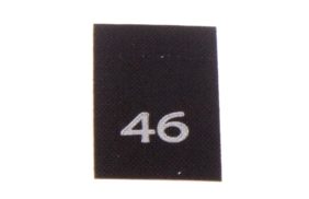 р046пч 46 - размерник - черный (уп.200 шт) купить по цене 120 руб - в интернет-магазине Веллтекс | Рязань
